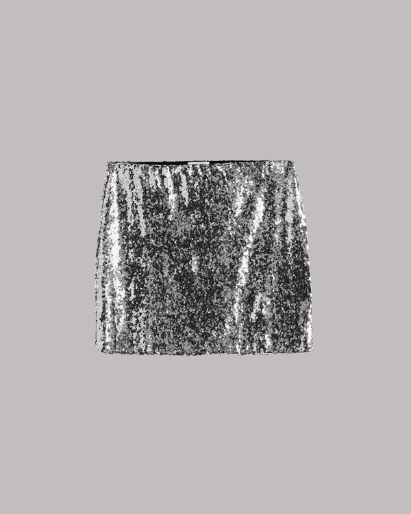 Mikuta The Dark Mini Sequin Skirt