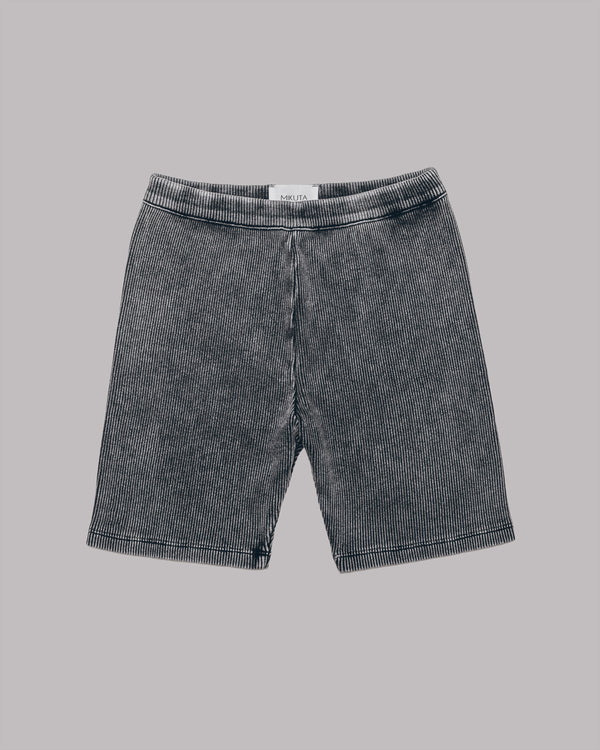 Mikuta The Dark Ribbed Biker Shorts