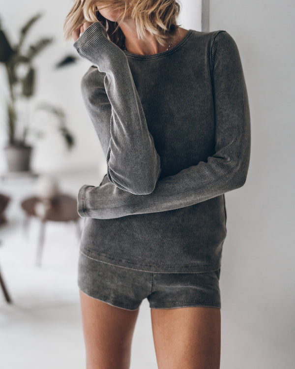 mikuta The Dark Ribbed Longsleeve