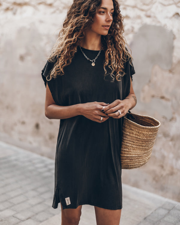 Mikuta The Dark Short Batwing Dress