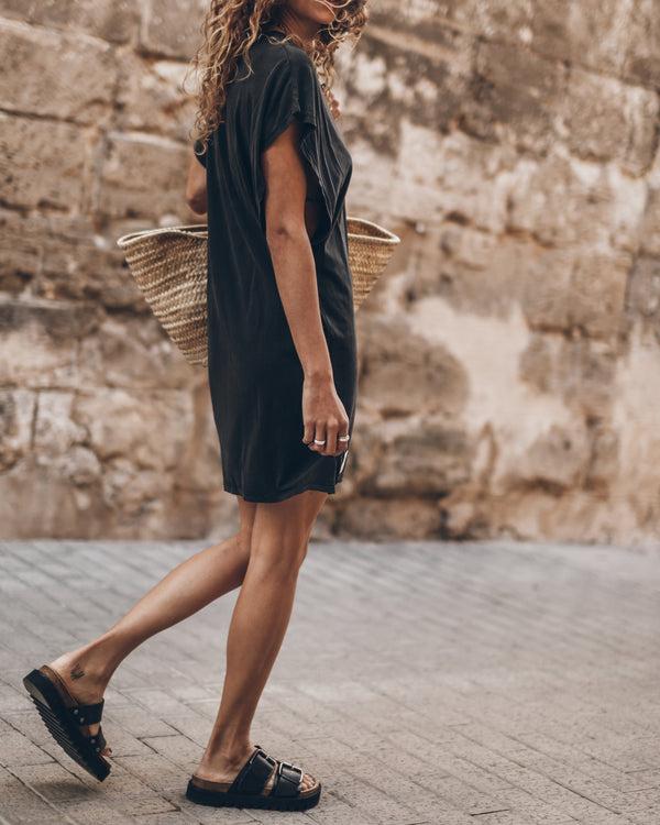 Mikuta The Dark Short Batwing Dress