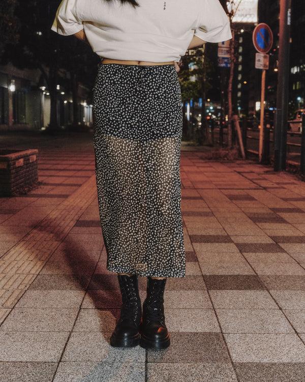 Mikuta The Dotted Long Mesh Skirt