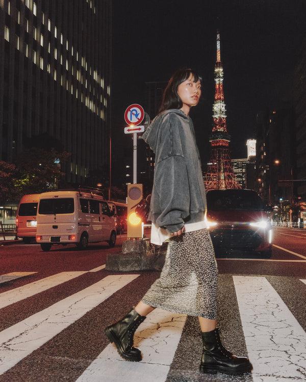 Mikuta The Dotted Long Mesh Skirt