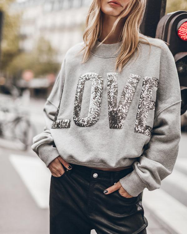 Mikuta The Grey Love Sweater
