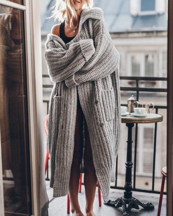 mikuta The Light Long Knitted Cardigan