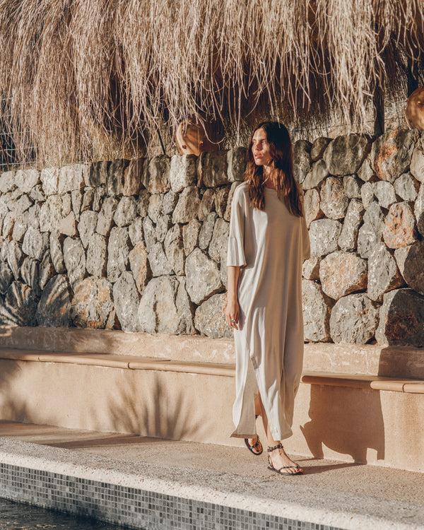 Mikuta The Light Long Loose T-Shirt Dress
