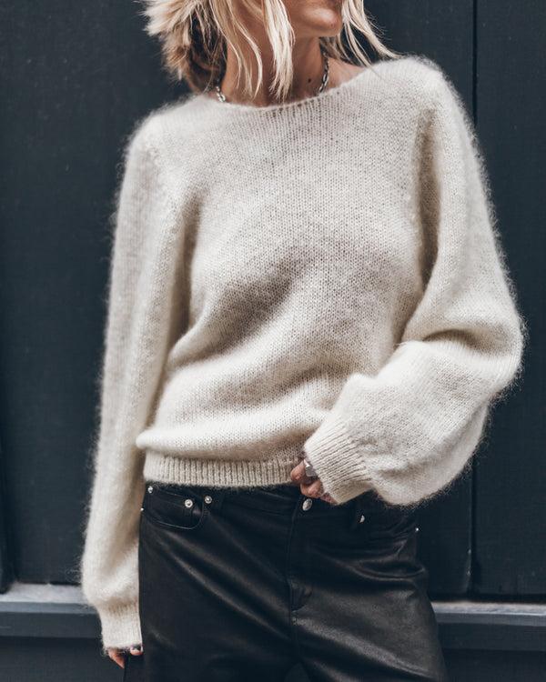 Mikuta The Light Low Back Knotted Knit Sweater