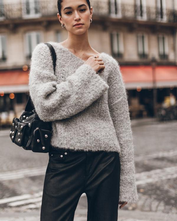 Mikuta The Light Sherpa Cropped Knitted Sweater