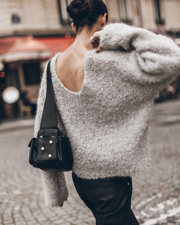Mikuta The Light Sherpa Cropped Knitted Sweater