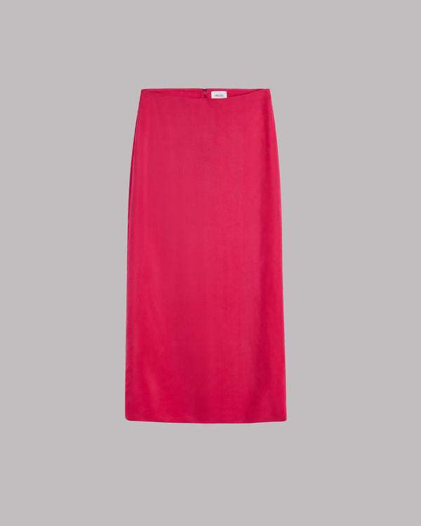 Mikuta The Pink Long Cupro Skirt