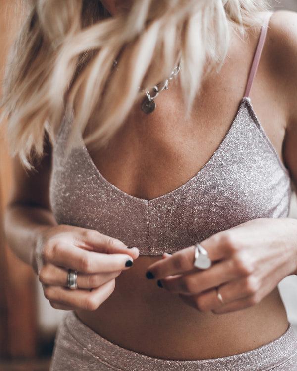 mikuta The Pink Sparkly Bralette