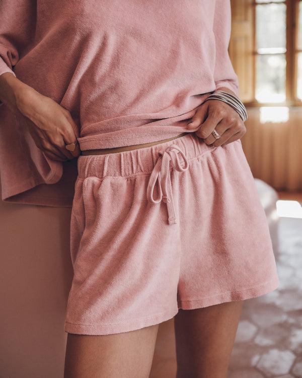 Mikuta The Pink Toweling Co-Ord Shorts