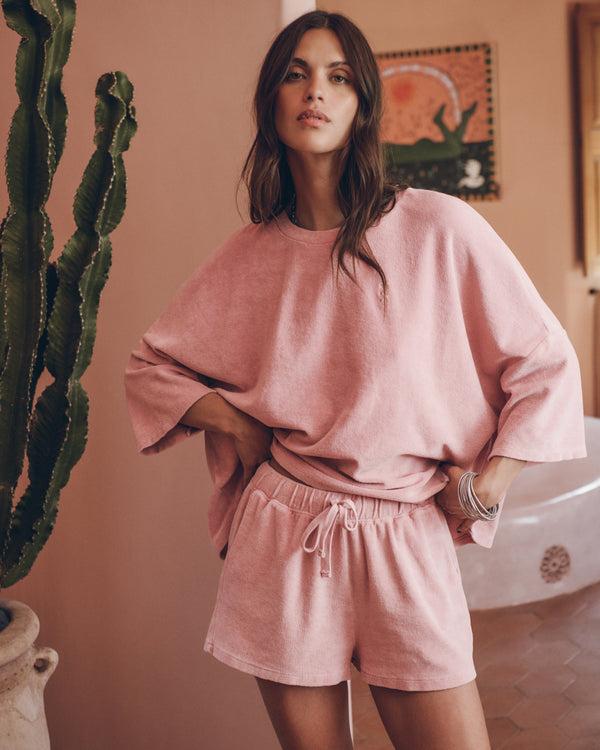 mikuta The Pink Toweling Co-Ord Shorts