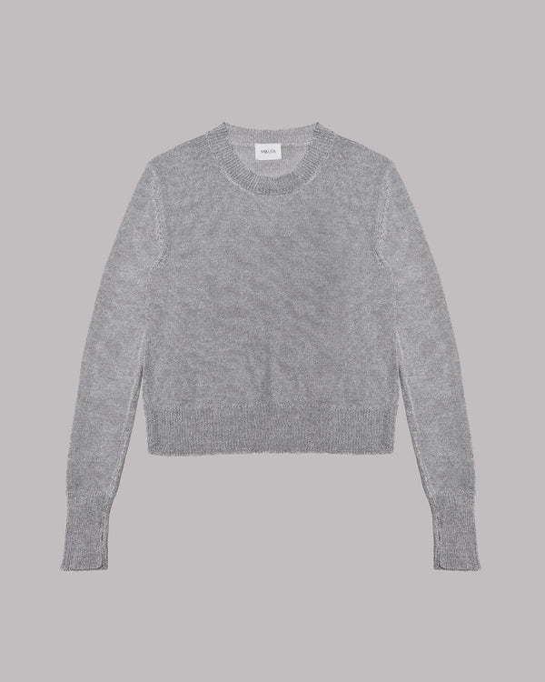 Mikuta The Silver Metallic Knitted Sweater