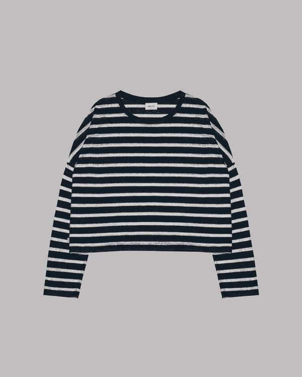 Mikuta The Striped Loose Linen Longsleeve