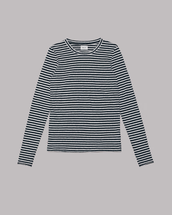 Mikuta The Striped Thin Linen Longsleeve