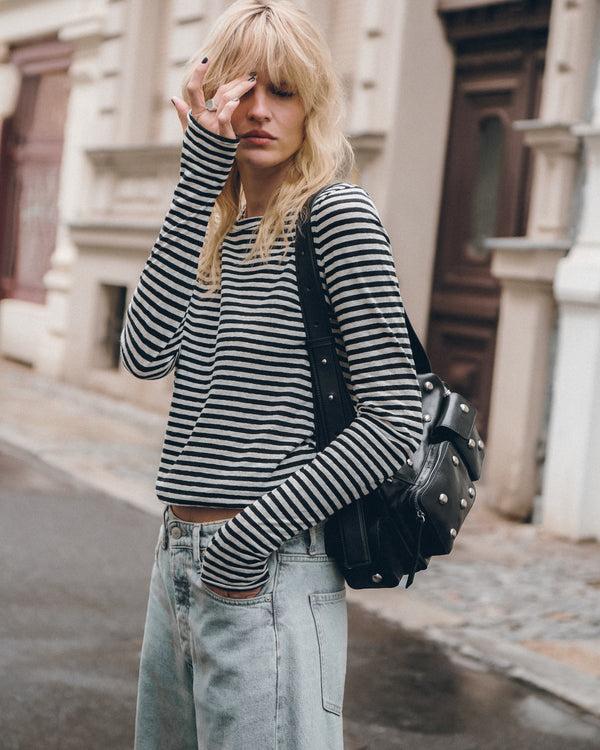 Mikuta The Striped Thin Linen Longsleeve