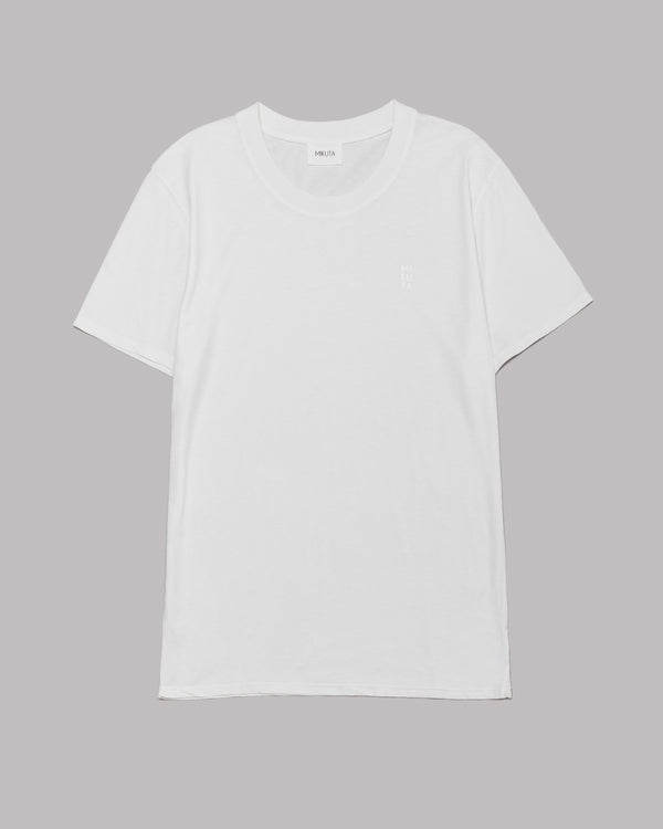 Mikuta The White Standard Logo T-Shirt
