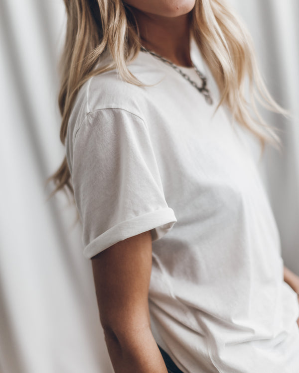 Mikuta The White Standard Logo T-Shirt