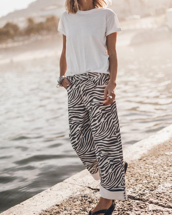 mikuta The Zebra Baggy Jeans