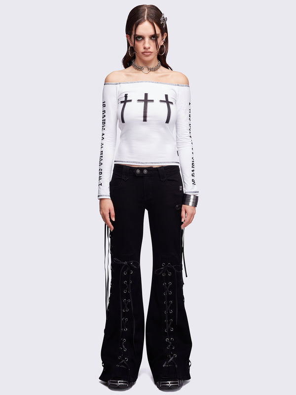 Minga London Alyssa Flared Jeans