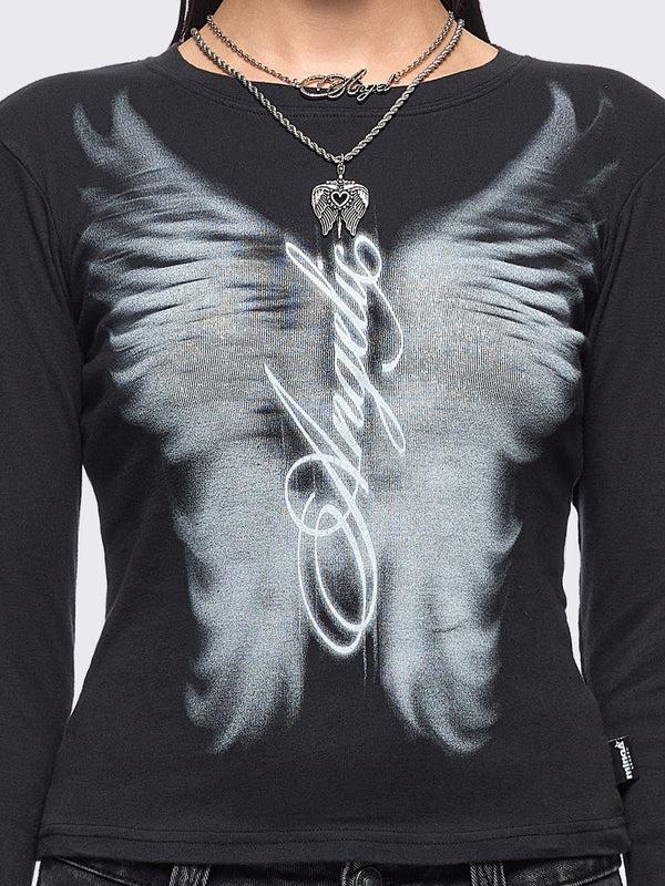 Minga London Angel Wings Top