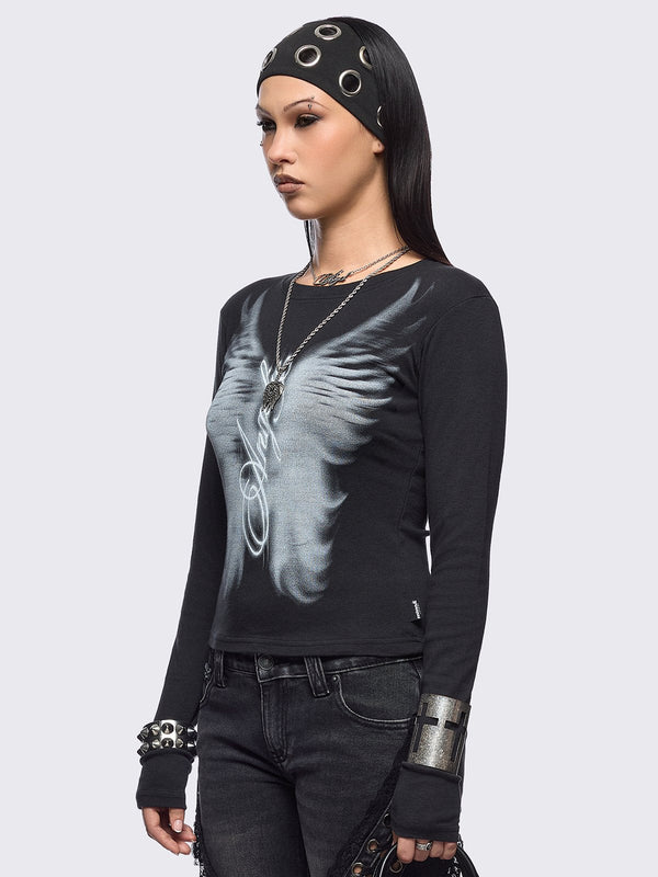 Minga London Angel Wings Top