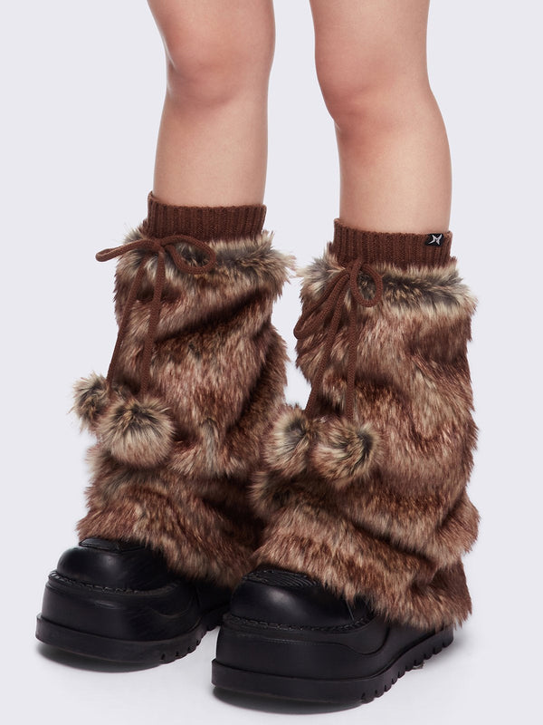 minga london Astra Furry Leg Warmers