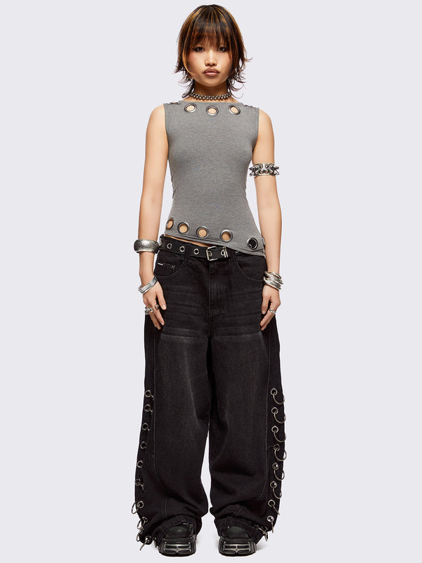 Minga London Axl Grey Top