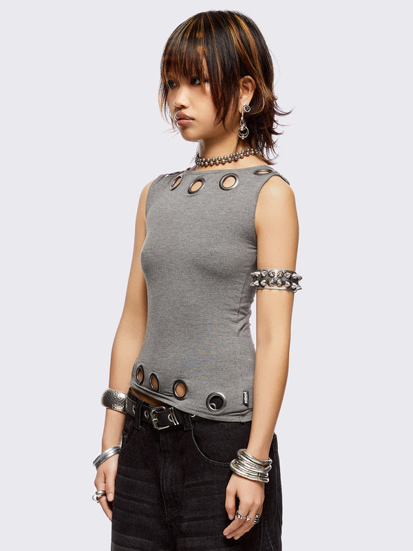 Minga London Axl Grey Top