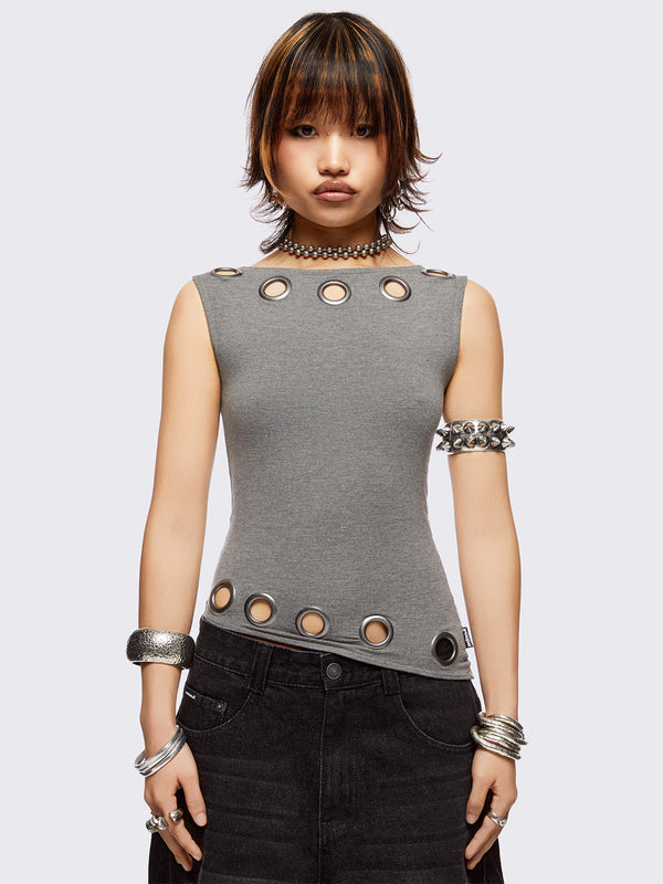 minga london Axl Grey Top