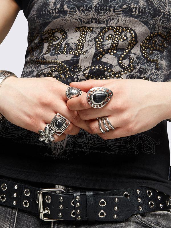 minga london Blossom Ring Set