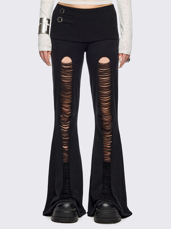 minga london Broken Flare Pants