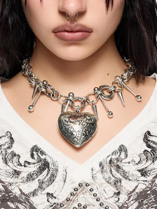 Minga London Broken Heart Charm Necklace