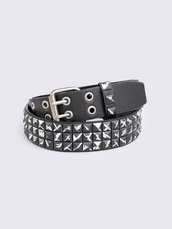 minga london Brutal Square Studded Belt