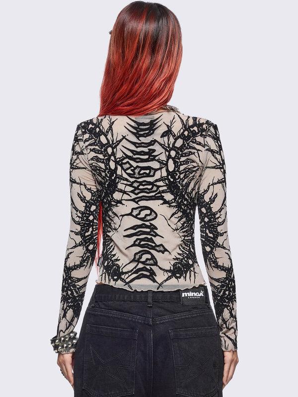Minga London Centipede Mesh Top