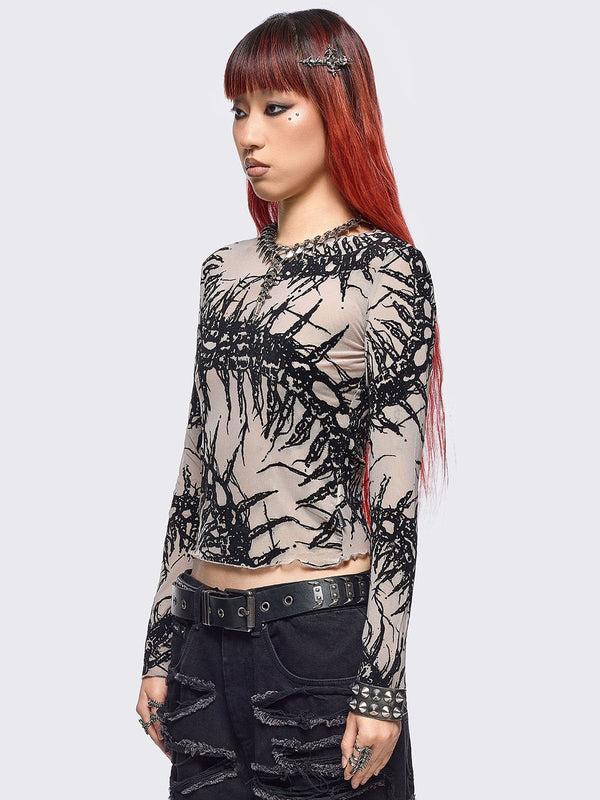 Minga London Centipede Mesh Top