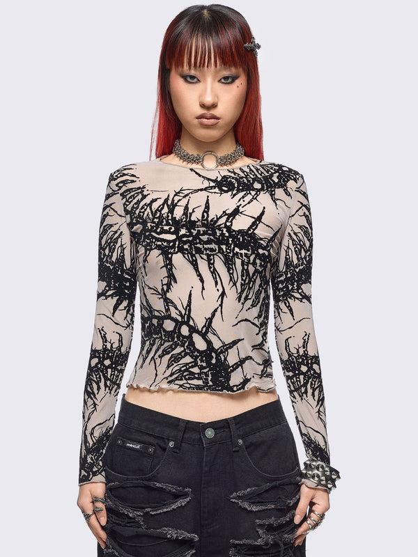 minga london Centipede Mesh Top