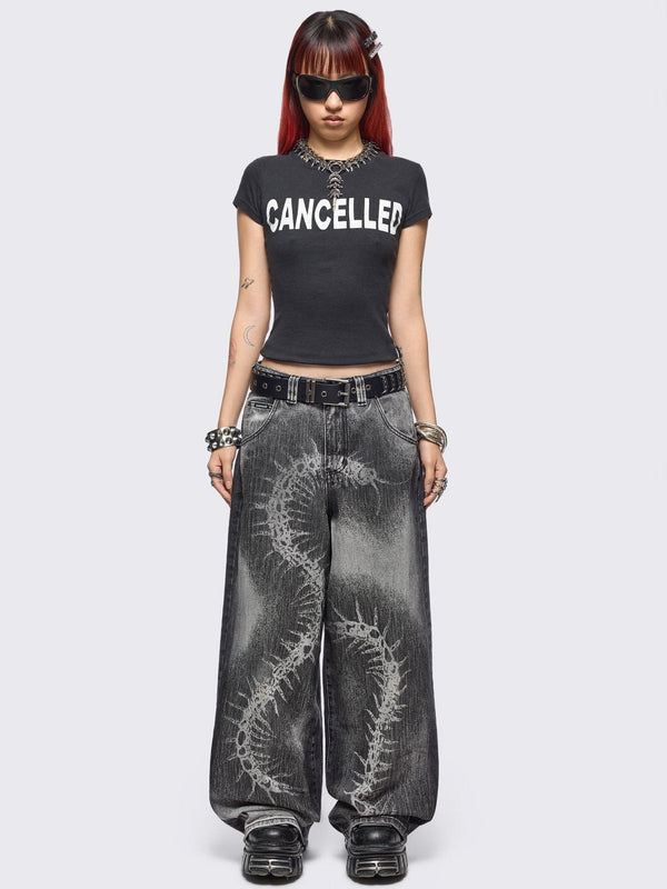 Minga London Centipede Super Baggy Jeans