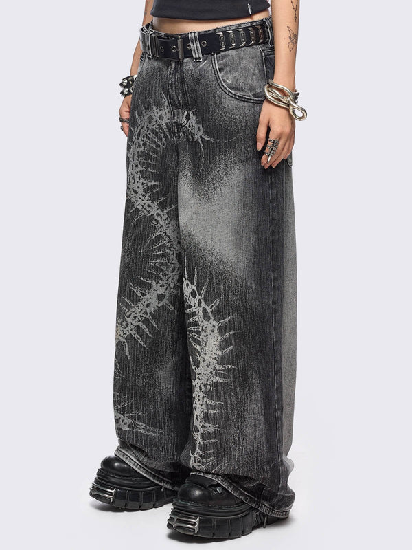 Minga London Centipede Super Baggy Jeans