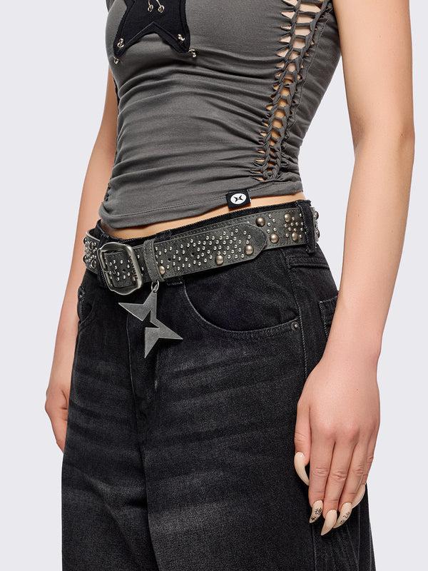 Minga London Crave Studded Buckle Belt