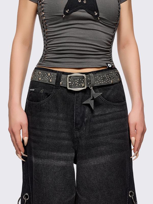 Minga London Crave Studded Buckle Belt