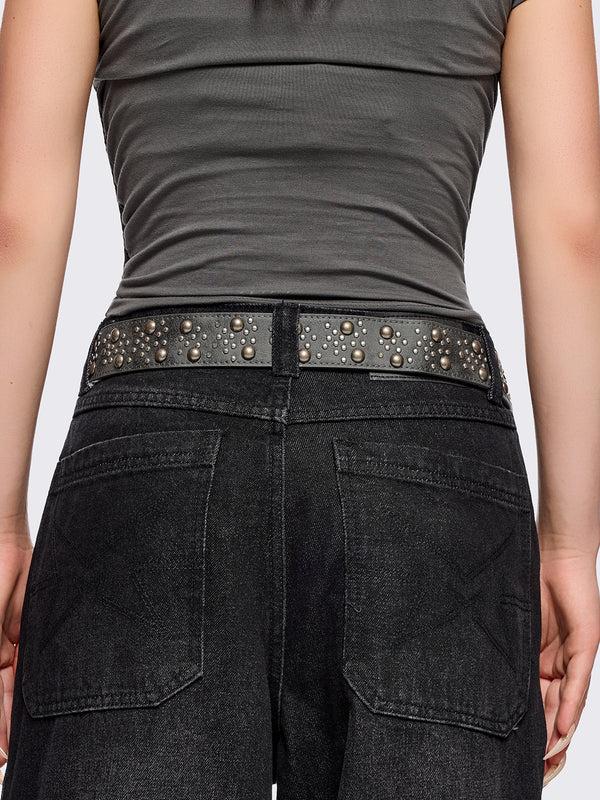 Minga London Crave Studded Buckle Belt