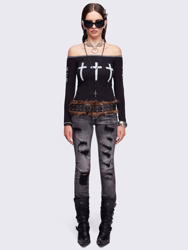 Minga London Crown Me Slim Jeans