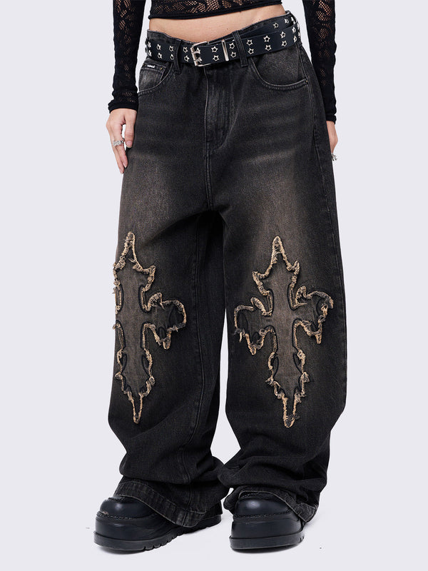 Minga London Cryptocross Baggy Jeans