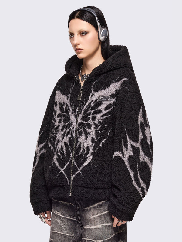 minga London Dark Fly Borg Jacket
