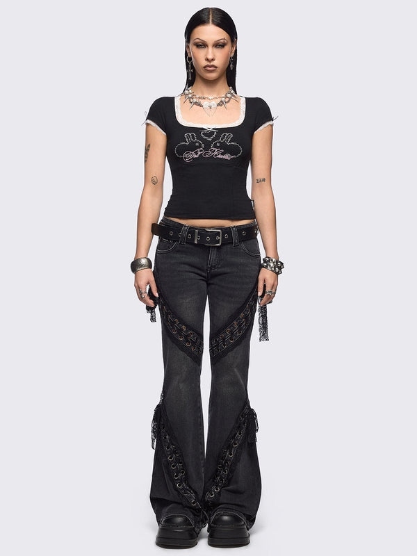 Minga London Doll Hearted Baby Tee