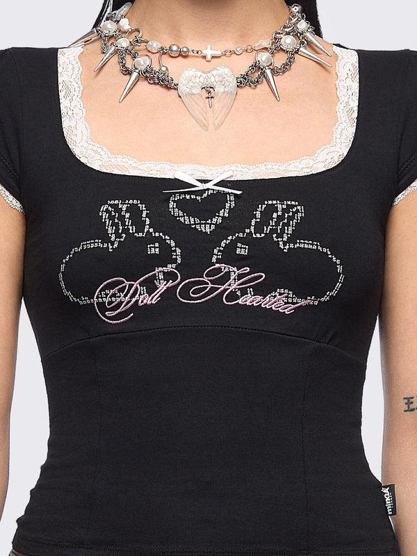 Minga London Doll Hearted Baby Tee