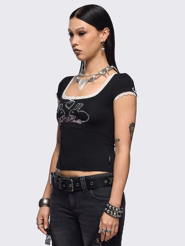 Minga London Doll Hearted Baby Tee