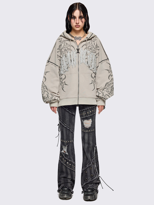 Minga London Dust Zip Up Hoodie